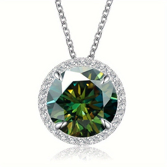 Moissanite Drop Pendant Necklace