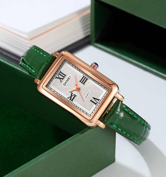 Leather-Strapped Casual Watch