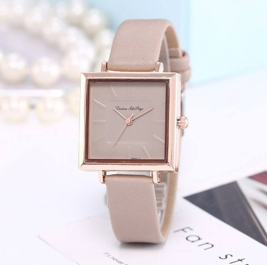 Elegant Square Minimalist Quartz Watch