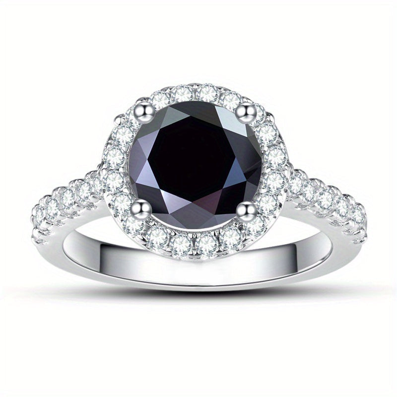 Sterling Moissanite Ring