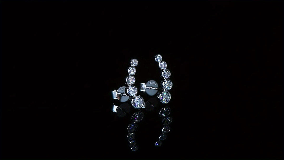 Elegant Moissanite Stud Earrings