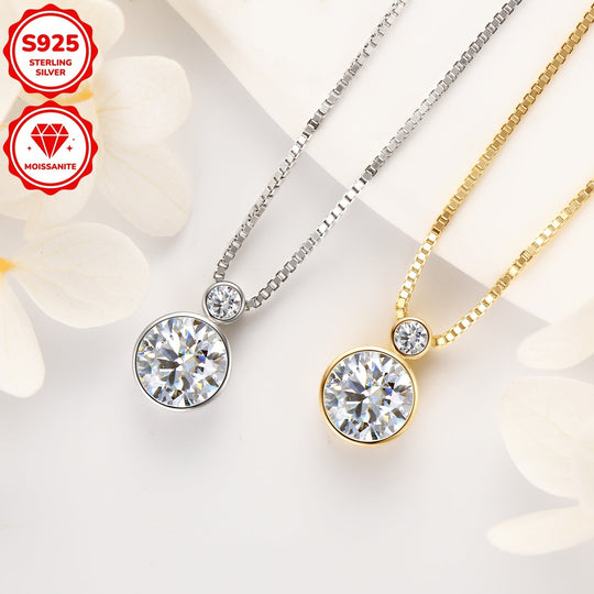 Elegant Moissanite Pendant Necklace