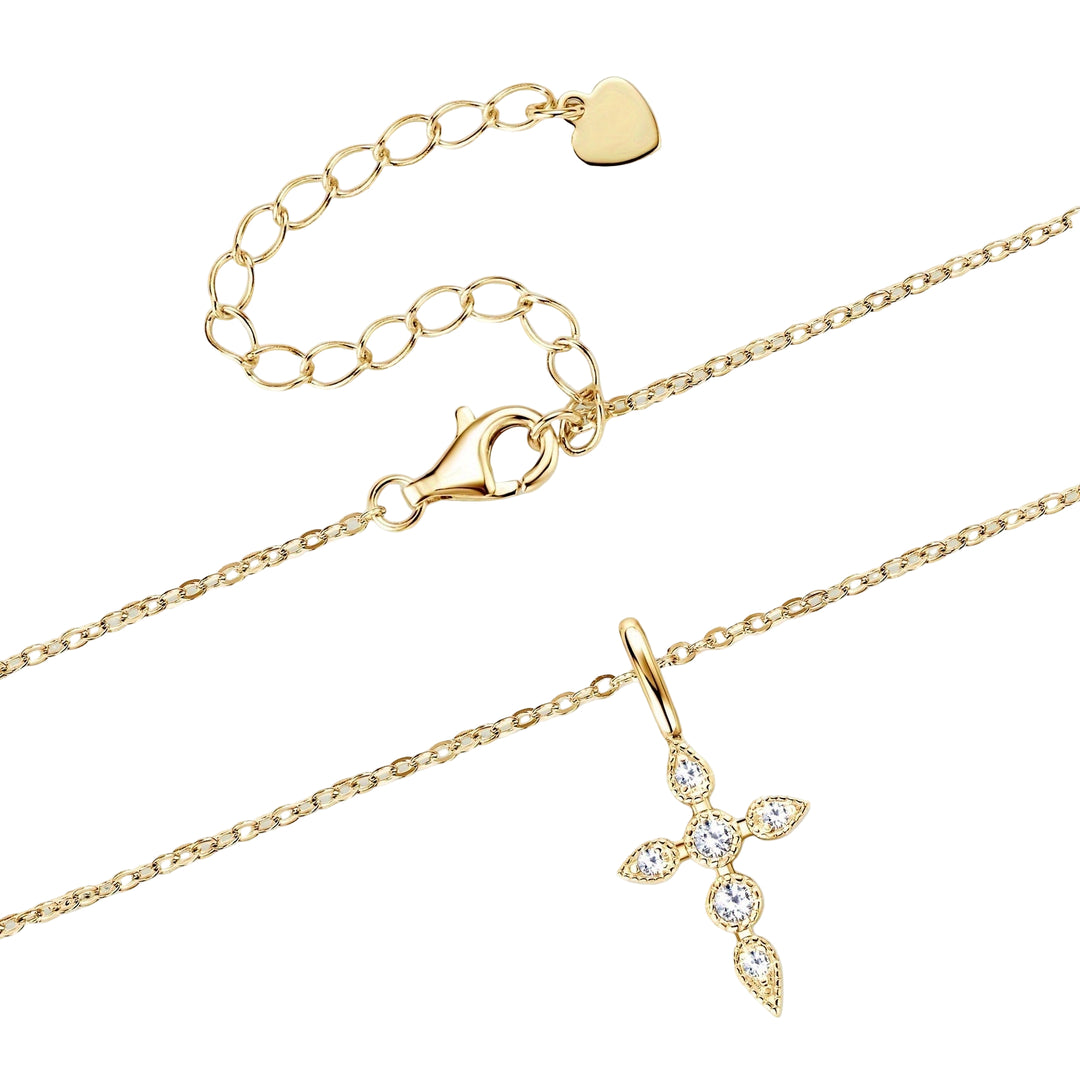 Elegant Cross Pendant Necklace