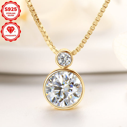 Elegant Moissanite Pendant Necklace