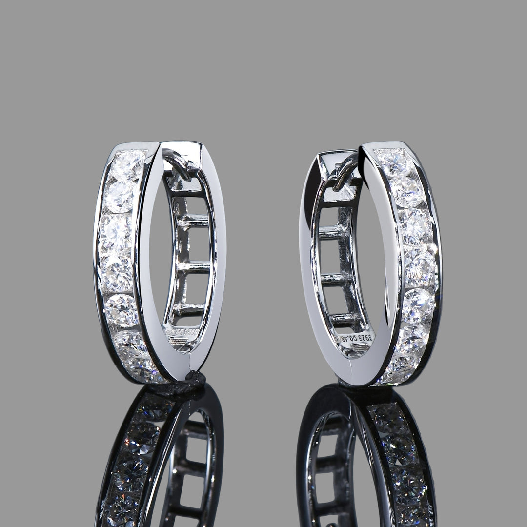 Silver Moissanite Earrings