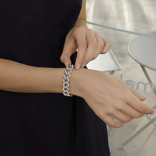 Elegant Cuban Chain Necklace Set