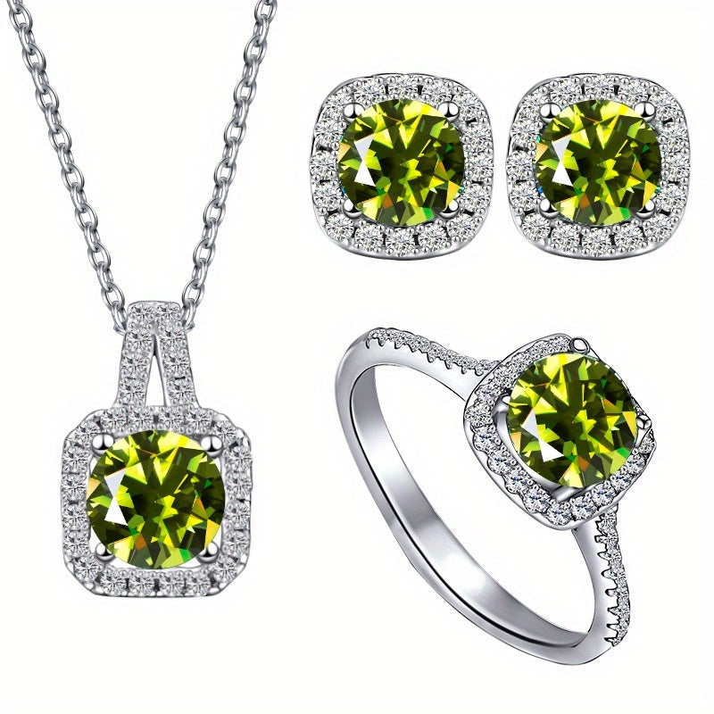 Moissanite Jewelry Set