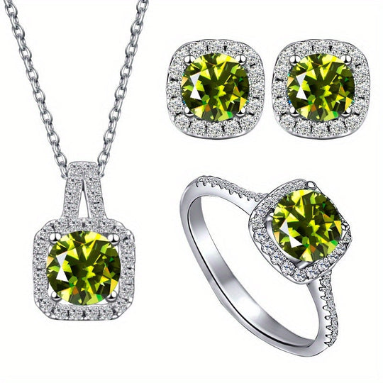 Moissanite Jewelry Set