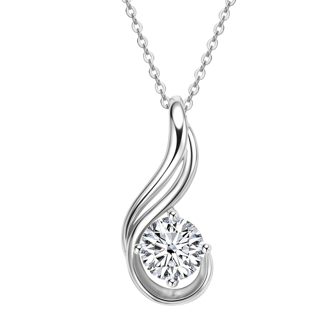 Elegant 2ct Moissanite Pendant Necklace