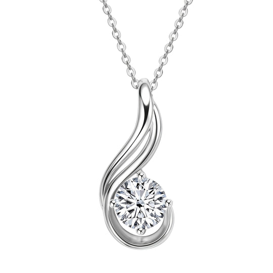 Elegant 2ct Moissanite Pendant Necklace