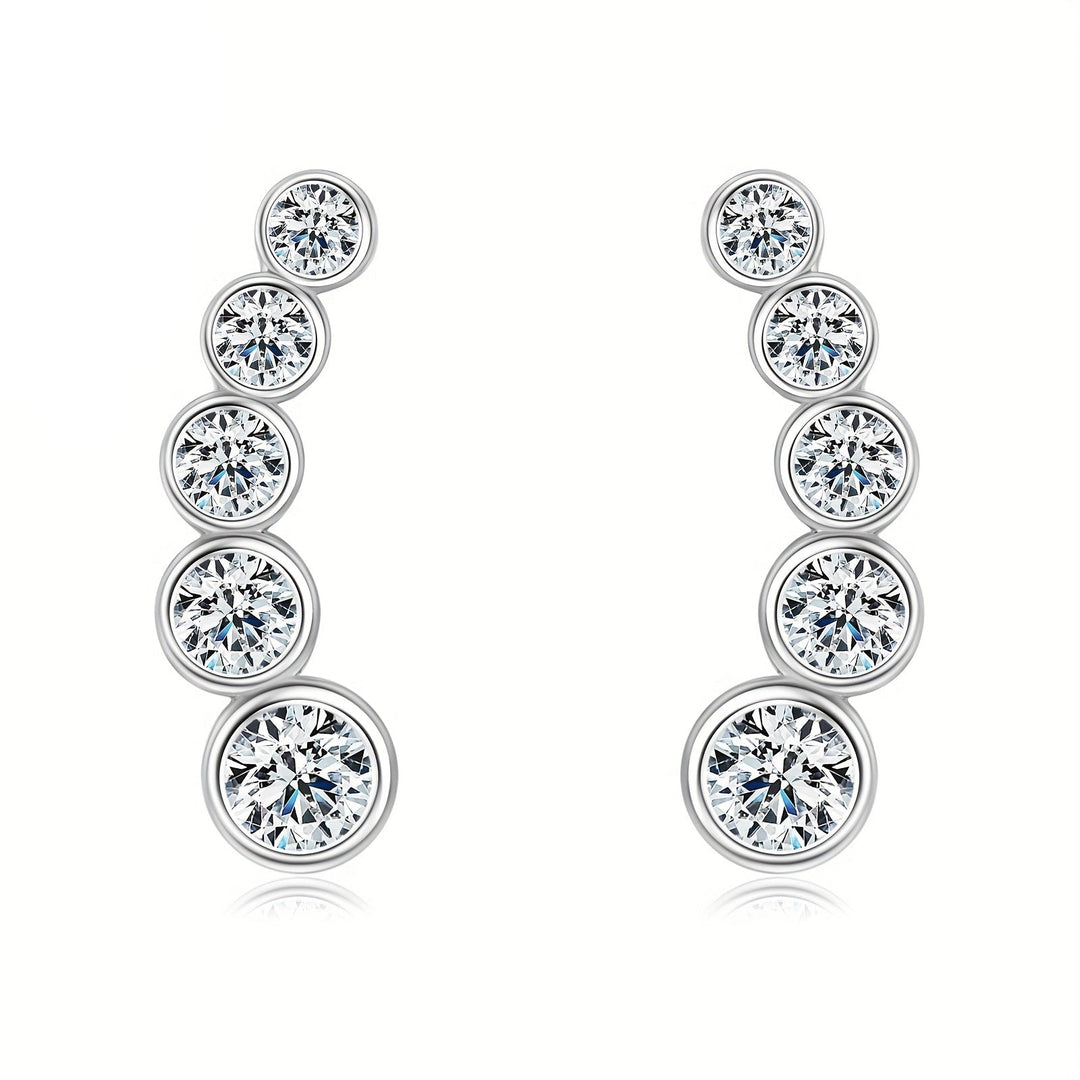 Elegant Moissanite Stud Earrings