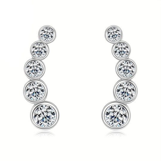 Elegant Moissanite Stud Earrings