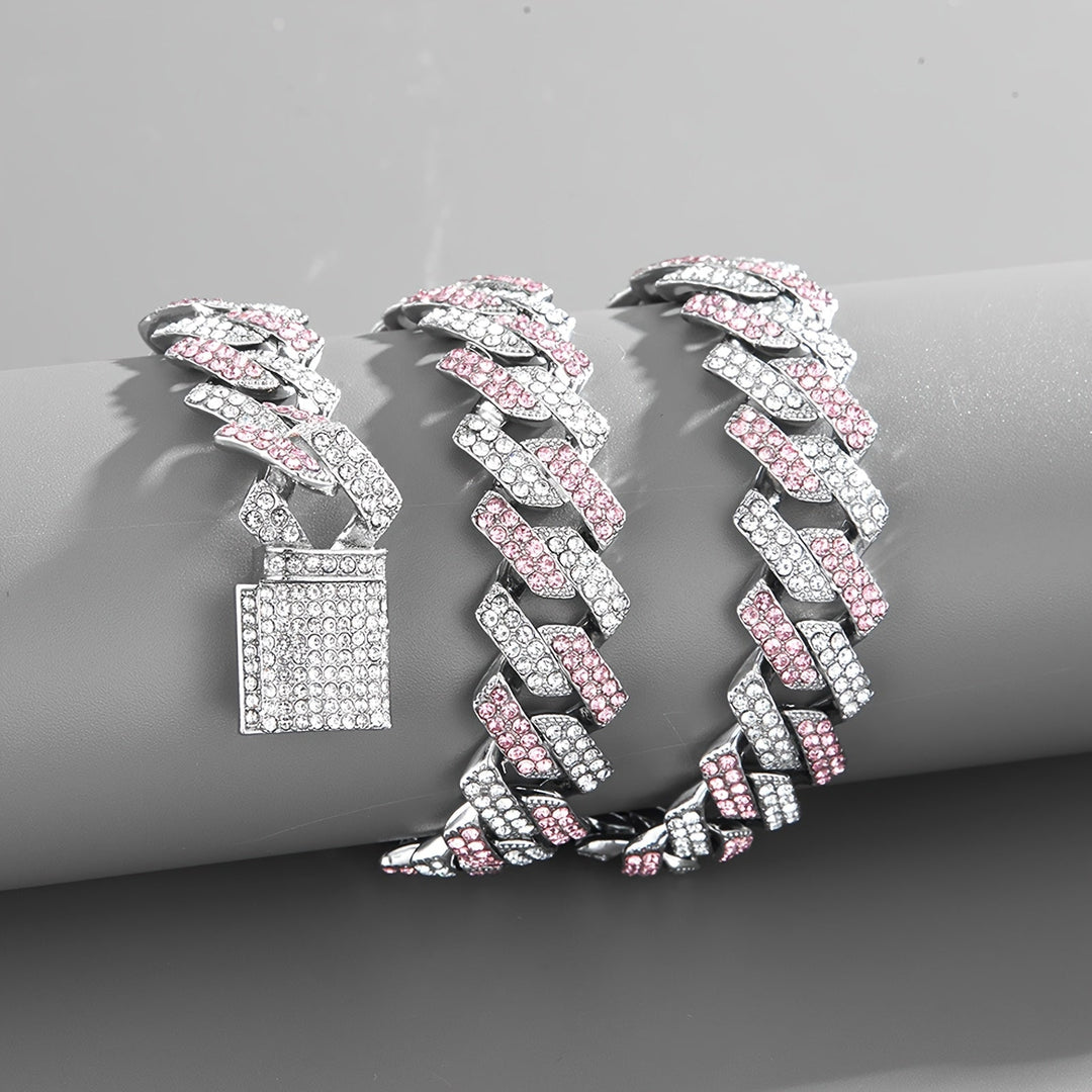 Elegant Cuban Chain Necklace Set