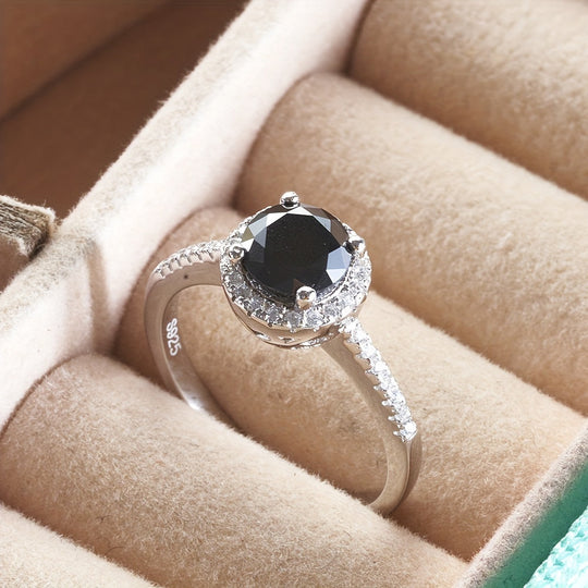 Sterling Moissanite Ring